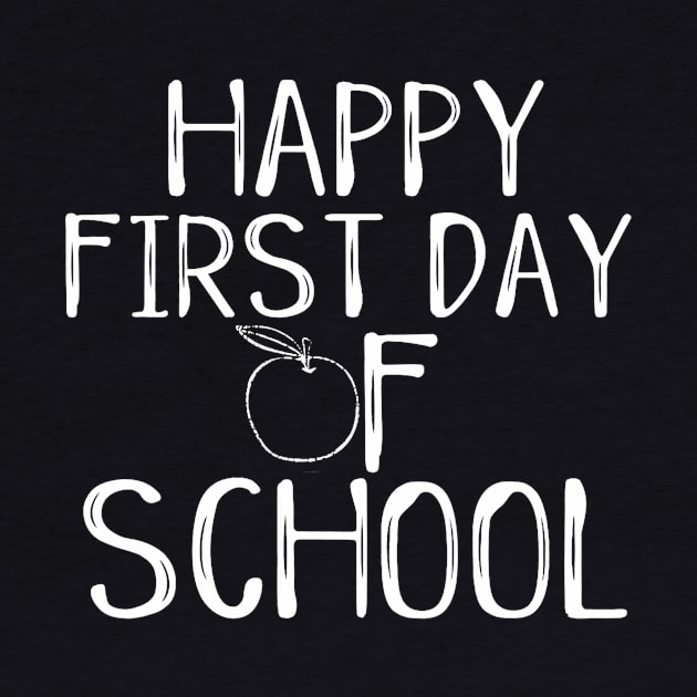 Happy First Day Of School 1st Teacher Apple Cute Welcome by Ortizhw